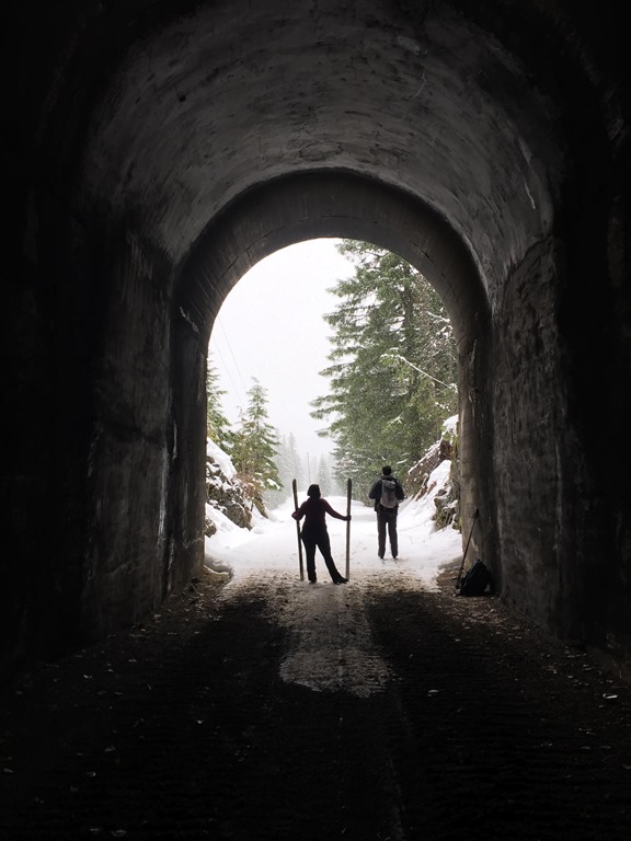 Cross Country Skiing Crystal Springs to Lake Easton on the Iron Horse